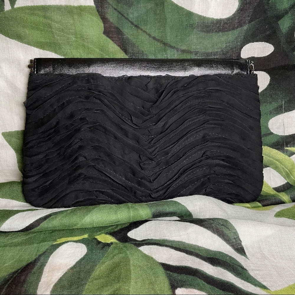 Express Black Clutch